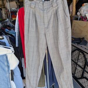 Forever 21 Women's Gray Checkered Pants